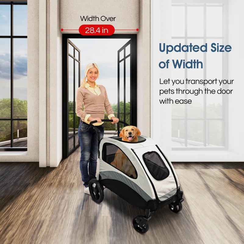 Large Dog Stroller for Pet Jogger Stroller for 2 Dogs Cats