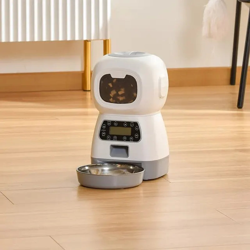 1PC Automatic Pet Feeding Intelligent Remote Control Cat and Dog Feeding Machine Timing Quantitative Food Machine