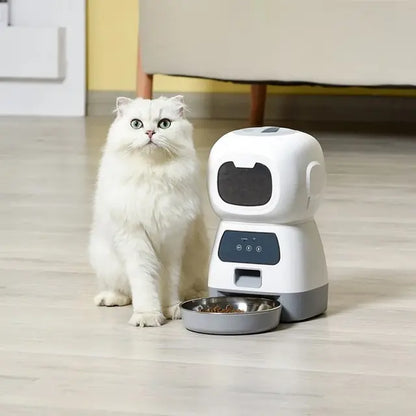 1PC Automatic Pet Feeding Intelligent Remote Control Cat and Dog Feeding Machine Timing Quantitative Food Machine