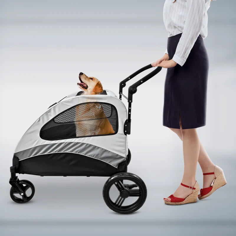 Large Dog Stroller for Pet Jogger Stroller for 2 Dogs Cats