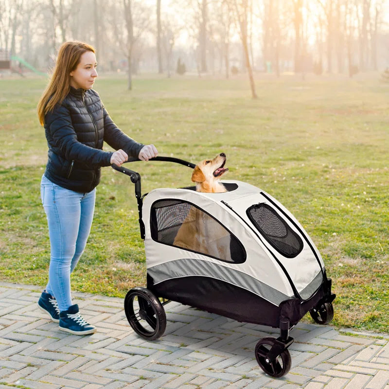 Large Dog Stroller for Pet Jogger Stroller for 2 Dogs Cats